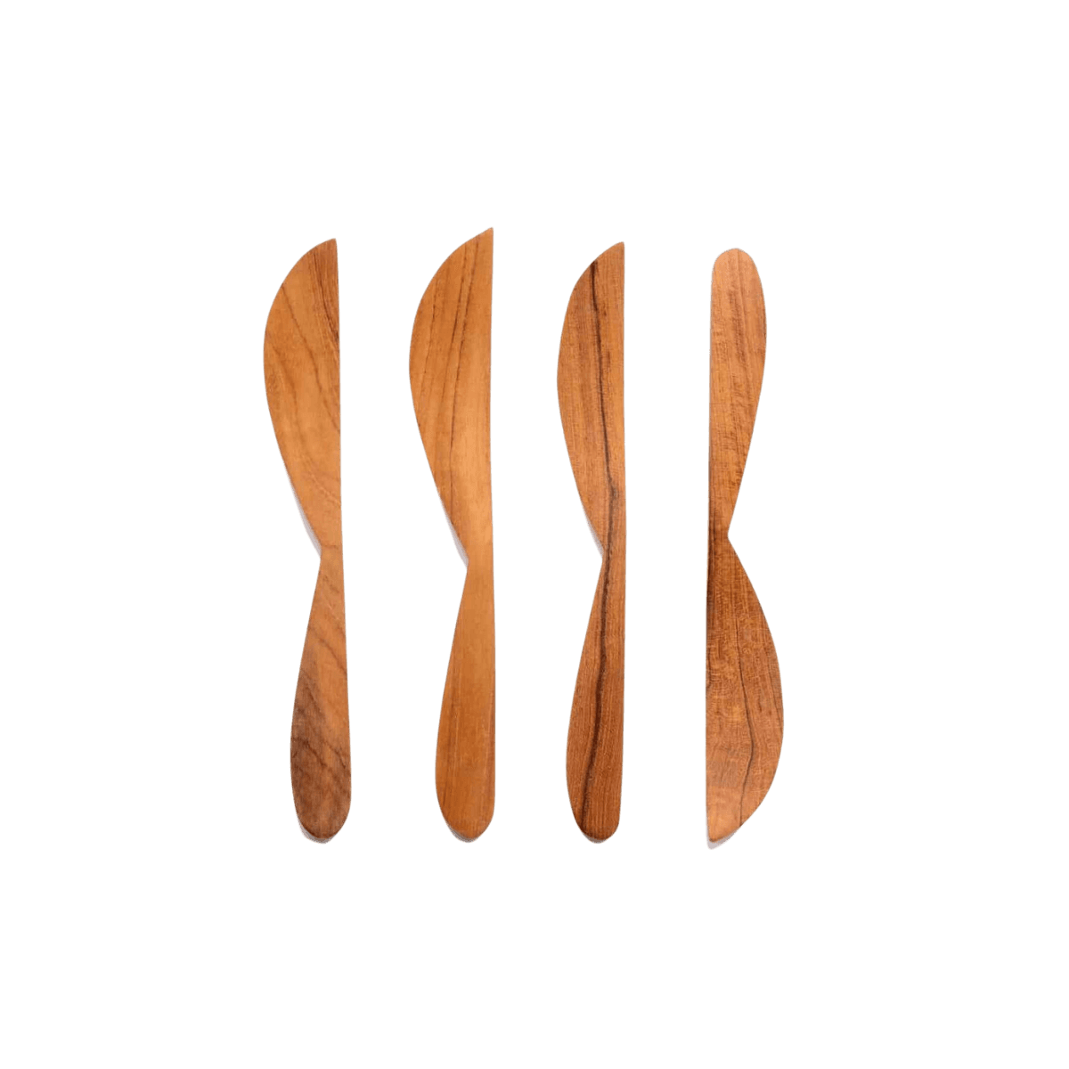 Couteaux en teck x 4 - KNIFE RECLAIMED TEAK S/4