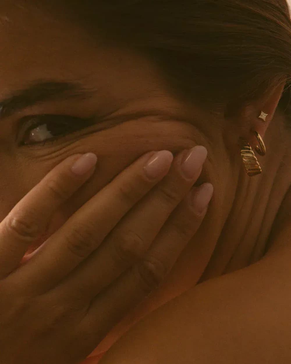 Créoles Rosa - Plaqué or