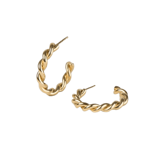 Grandes créoles Amaya - Plaqué or