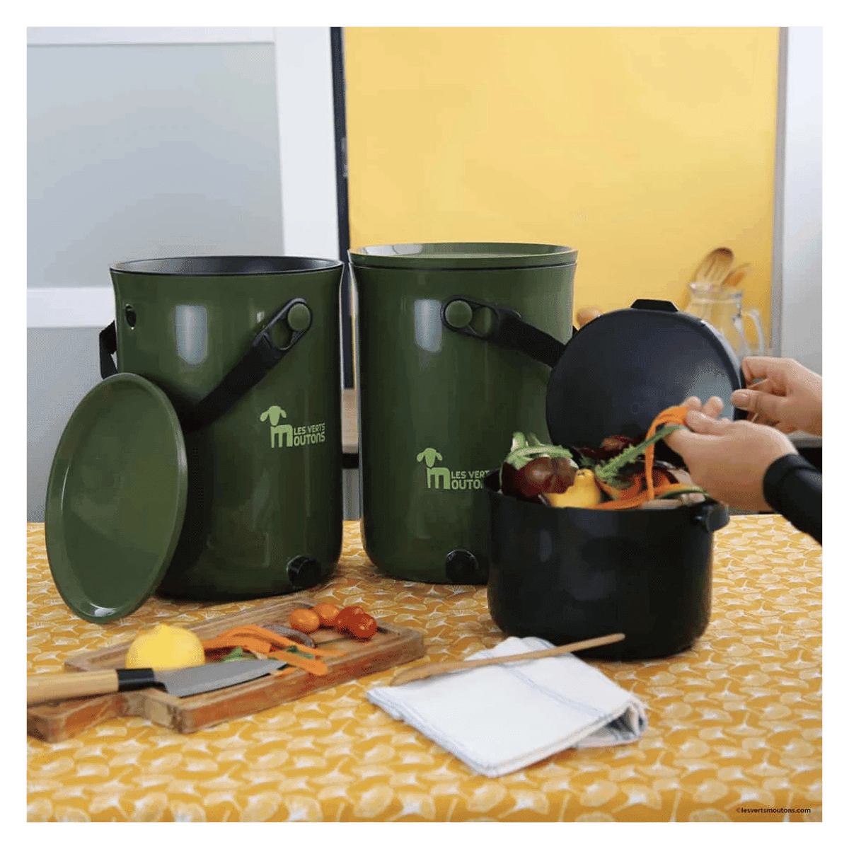 Daily Bokashi compostbakje 3,3 L – Praktisch sorteren van keukenafval - Les verts moutons