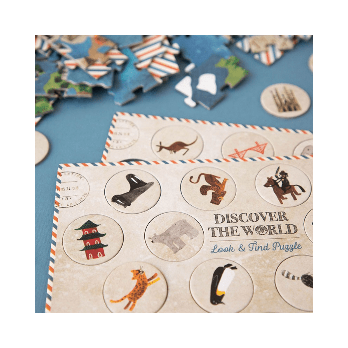 Observatiepuzzel 200 stukjes - 6 jaar en ouder - DISCOVER THE WORLD PUZZLE