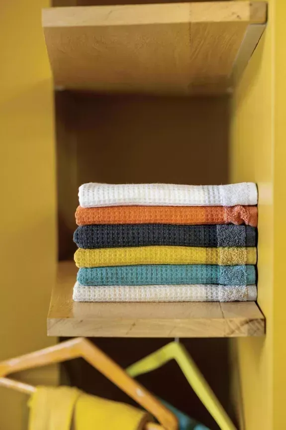 Drap de bain recyclé Abby Blanc 90 x 150