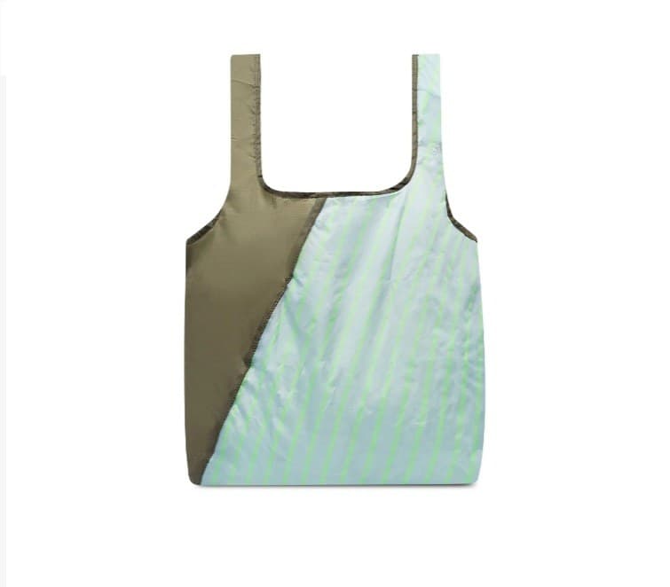 Shopping bag Offcut Olive / Dream Blue