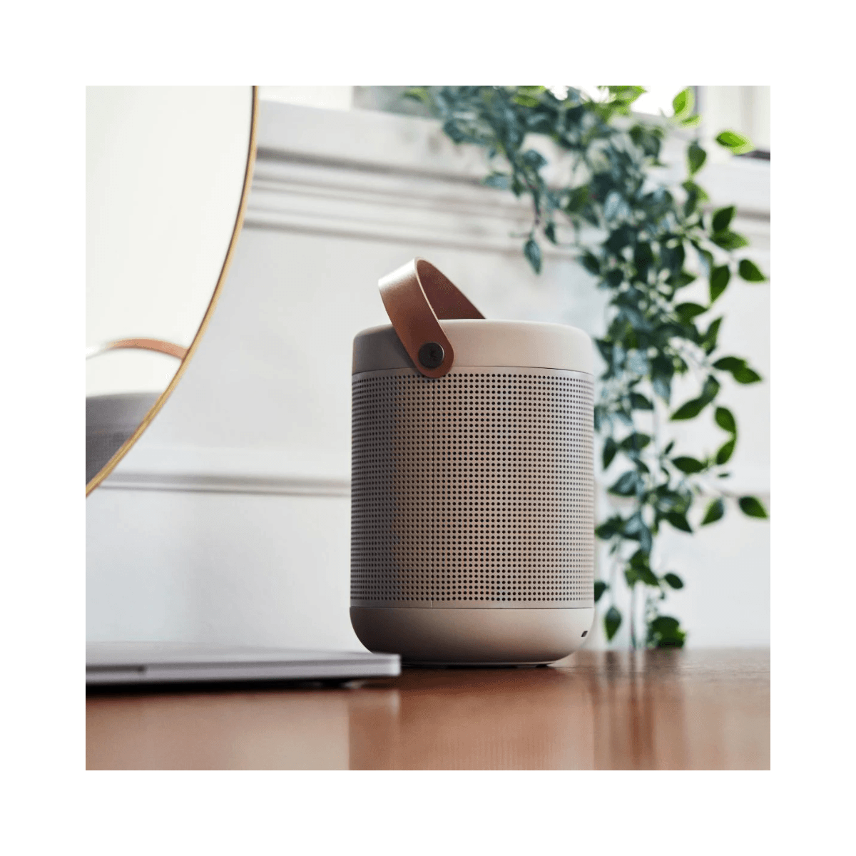 Enceinte circulaire 360° Bluetooth avec sangle aMajor 2 Ivory Sand