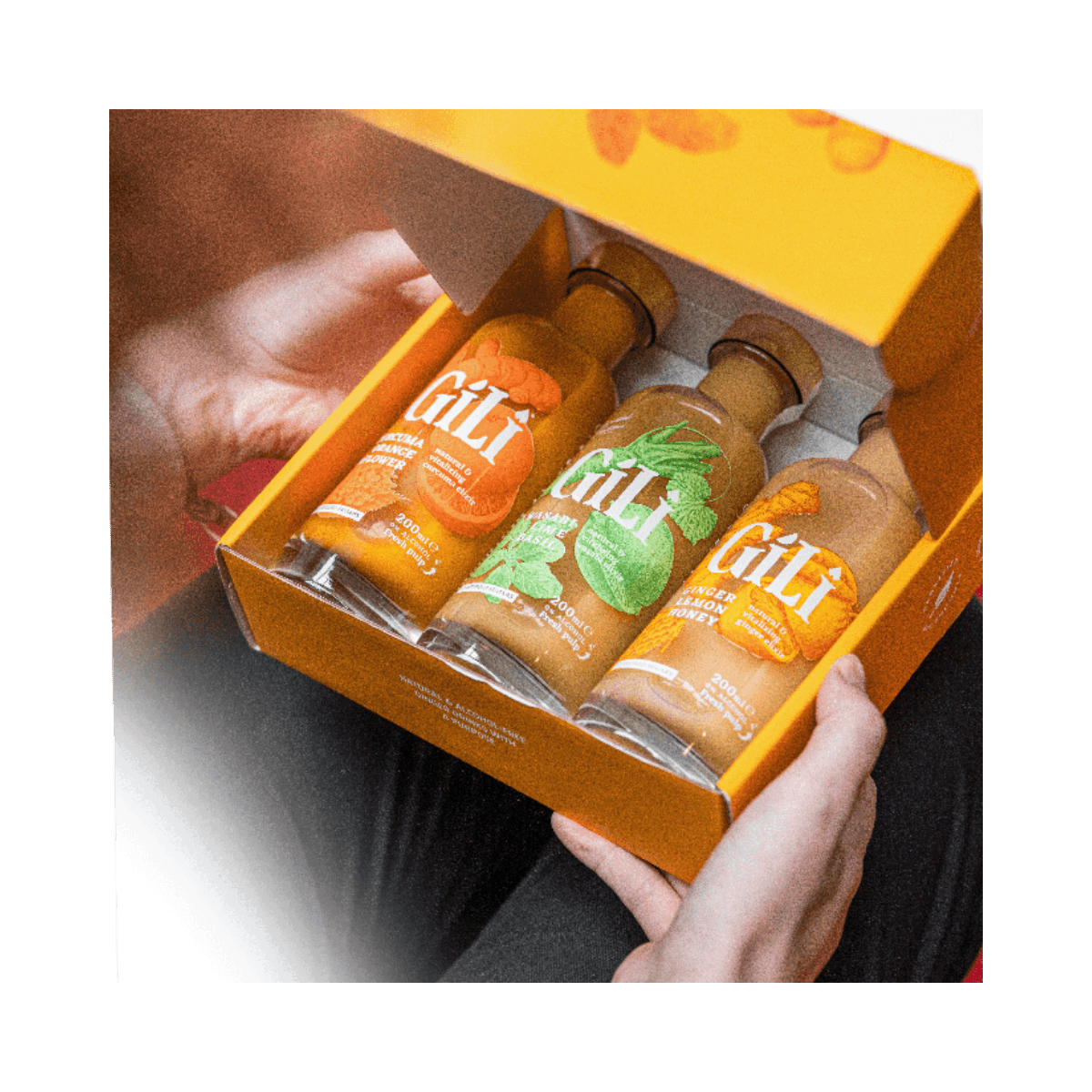 GILI DISCOVERY BOX ORGANIC: Gember Elixir 200ml + Kurkuma Elixir 200ml + Wasabi Elixir 200ml