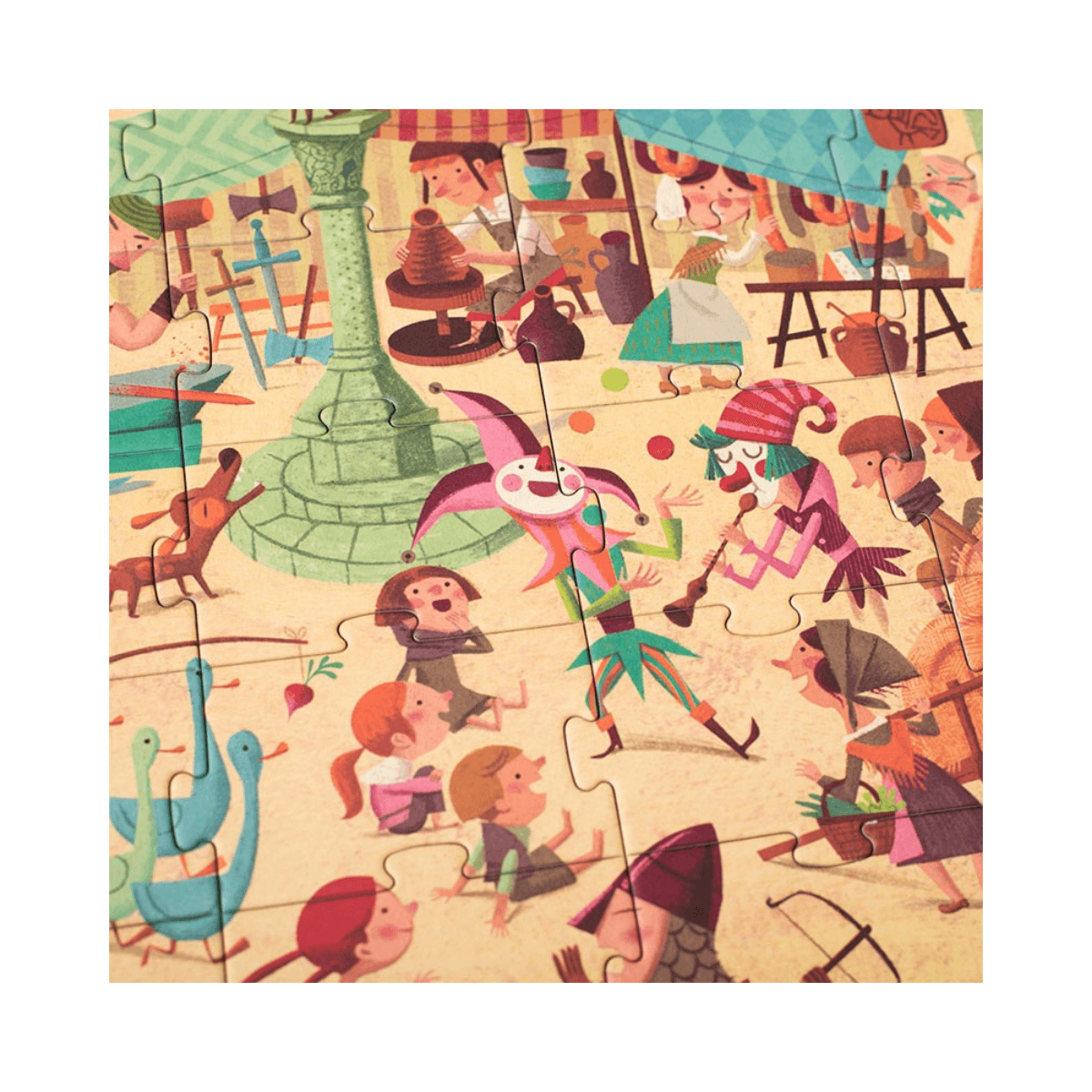 Puzzle d'observation 100 pc - 5 - 8 ans - GO TO THE MEDIEVAL TIMES PUZZLE