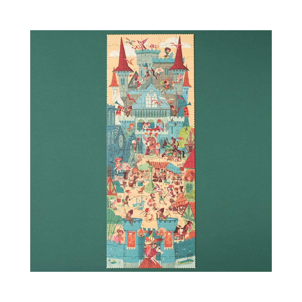 Puzzle d'observation 100 pc - 5 - 8 ans - GO TO THE MEDIEVAL TIMES PUZZLE