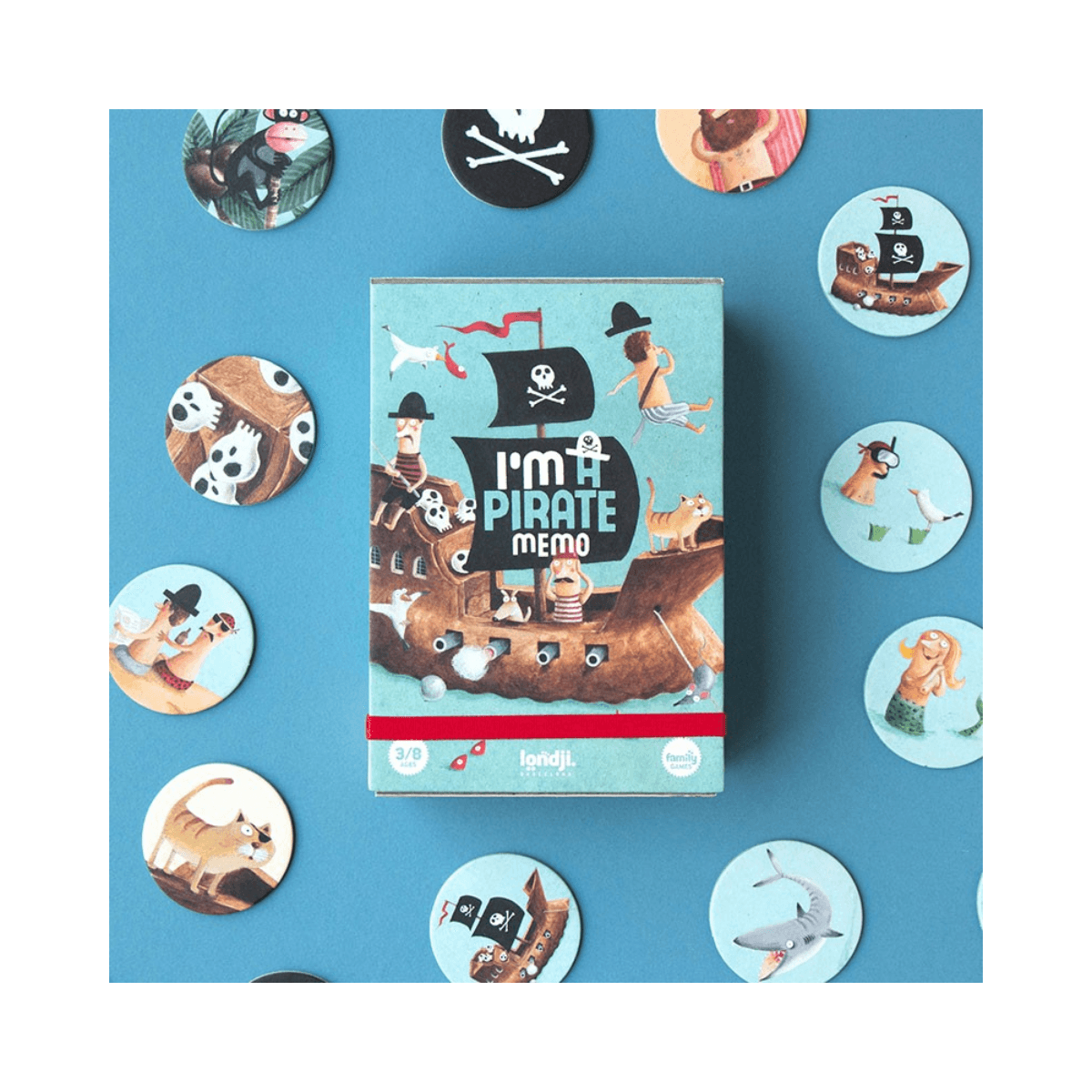 Memoryspel - 3 jaar en ouder - I'M A PIRATE MEMO - Londji