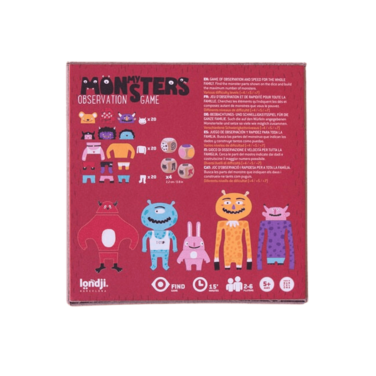 Observatiespel - 5 jaar en ouder - MIJN MONSTERS