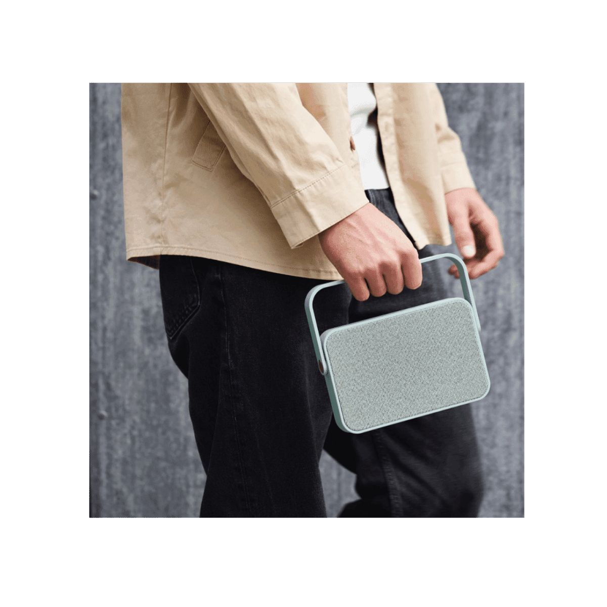 Enceinte Bluetooth avec poignée aGroove + Dusty green