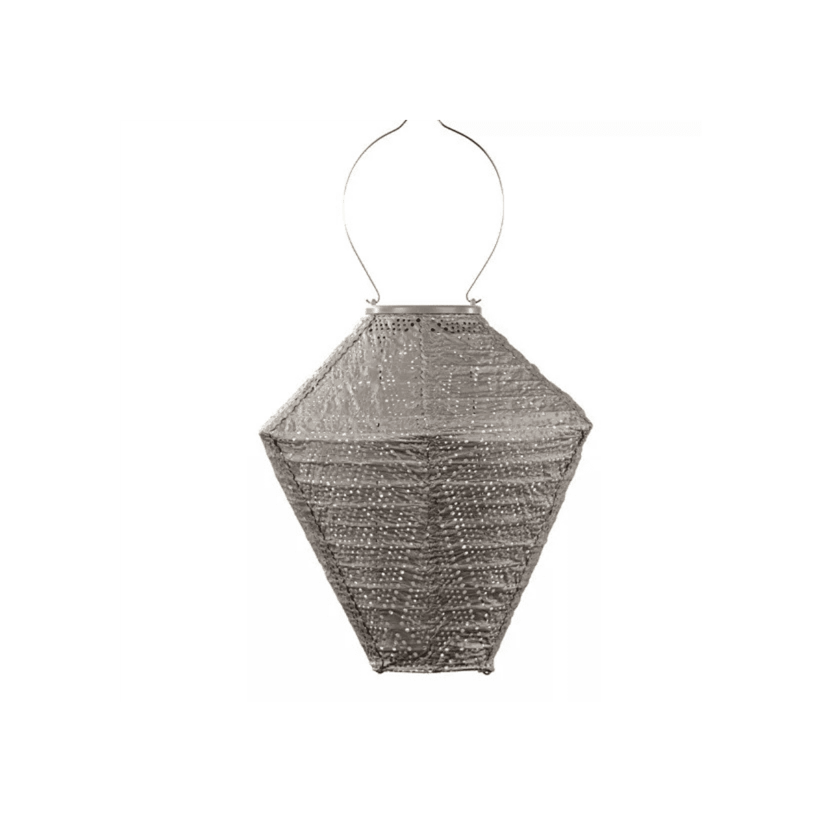 Lanterne Led Solaire - 28 cm - Taupe