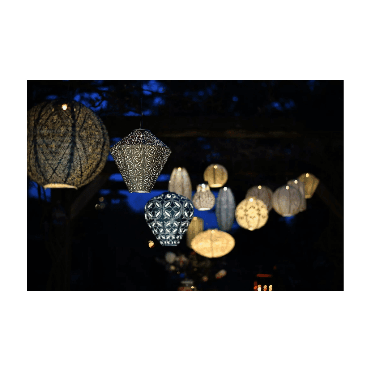 Lanterne Led Solaire - 28 cm - Taupe