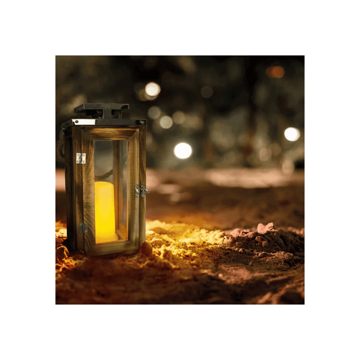 Lanterne solaire en bois - OAKY