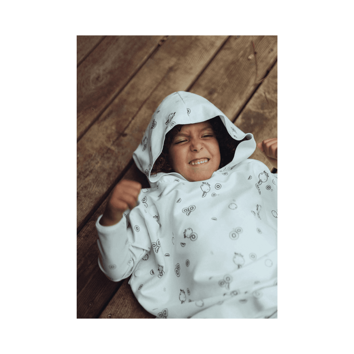 Tobo Poncho 3/6 jaar - Petits Kiwis