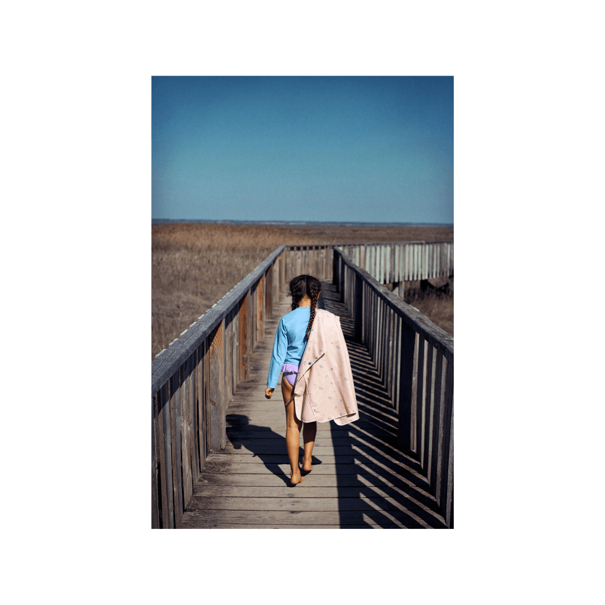 Poncho Tobo 3/6 jaar - Pink Flower