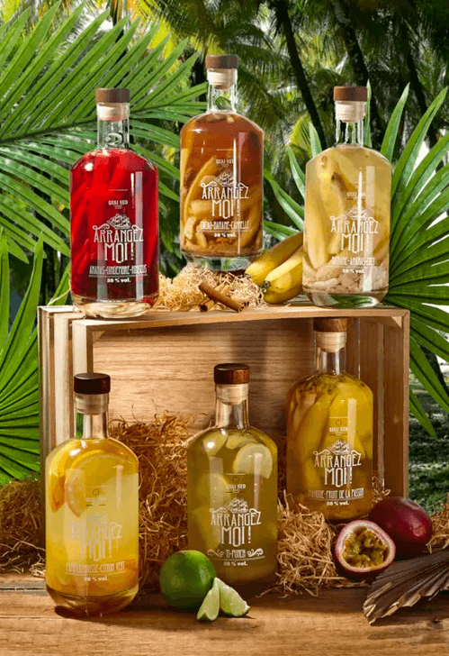 Rhum arrangé Fruit du dragon-Litchi BIO 70cl