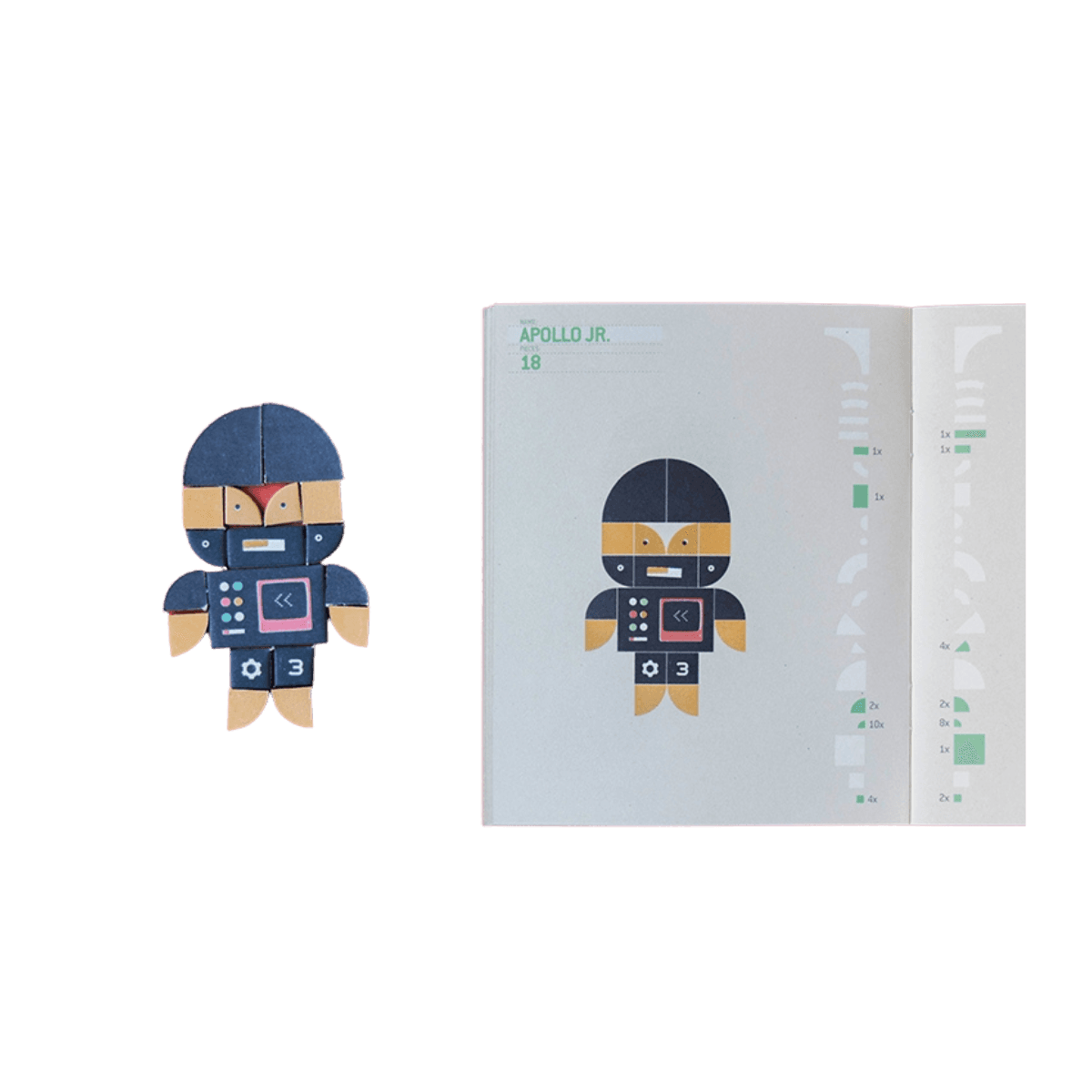 Jeu de construction de robots - 5 ans et + - APOLLO BUILD YOUR ROBOTS