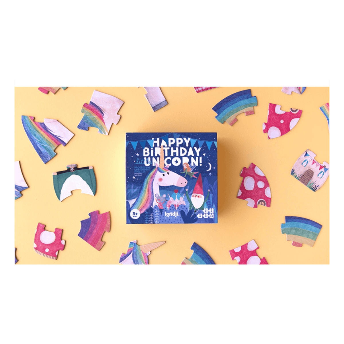 Puzzles progressifs - 3 ans et + - HAPPY BIRTHDAY UNICORN PUZZLE