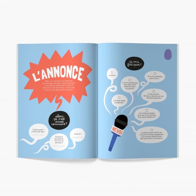 Boek voor twee om in te vullen - Mon parrain, ma marraine à moi