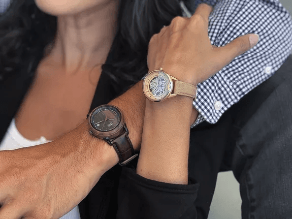 Automatisch dameshorloge ODYSSEY ROSEGOLD Beige