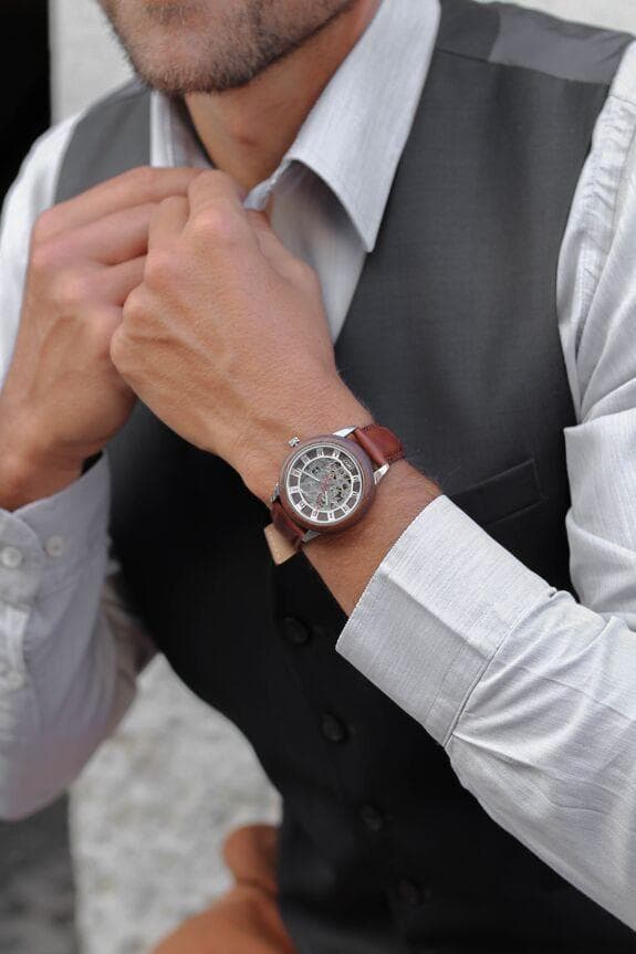 Automatisch herenhorloge CESAR Marron senois