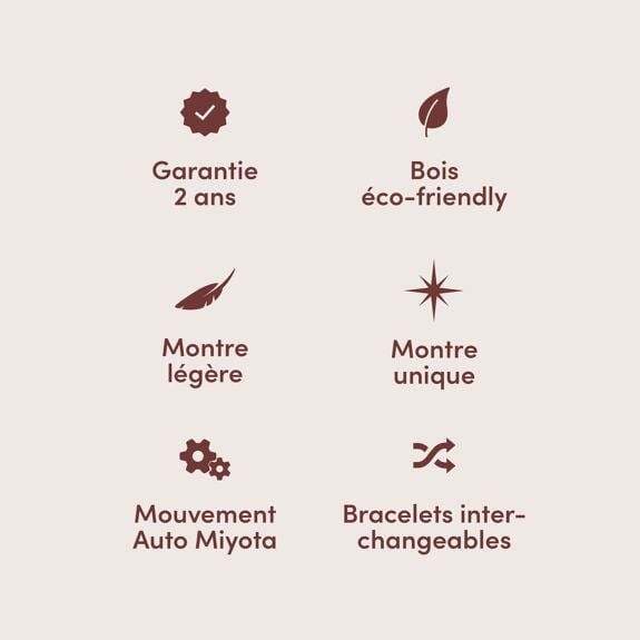 Automatisch herenhorloge CESAR Marron senois