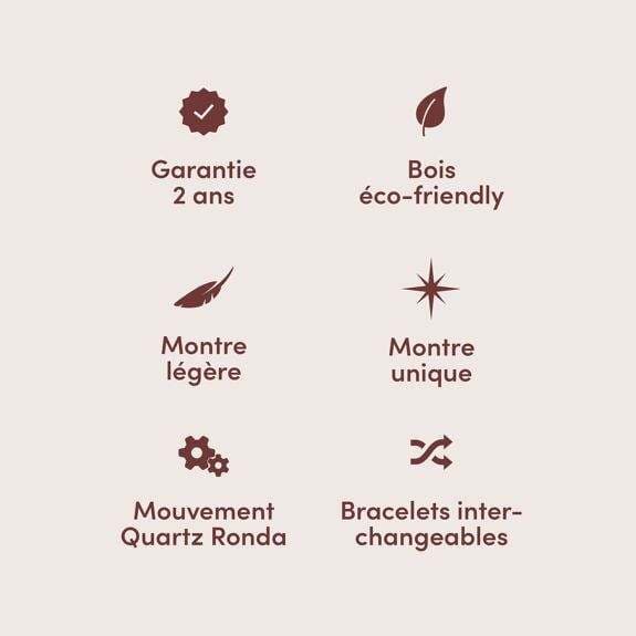 Horloge SYMPHONY 9 pomme Chocolat