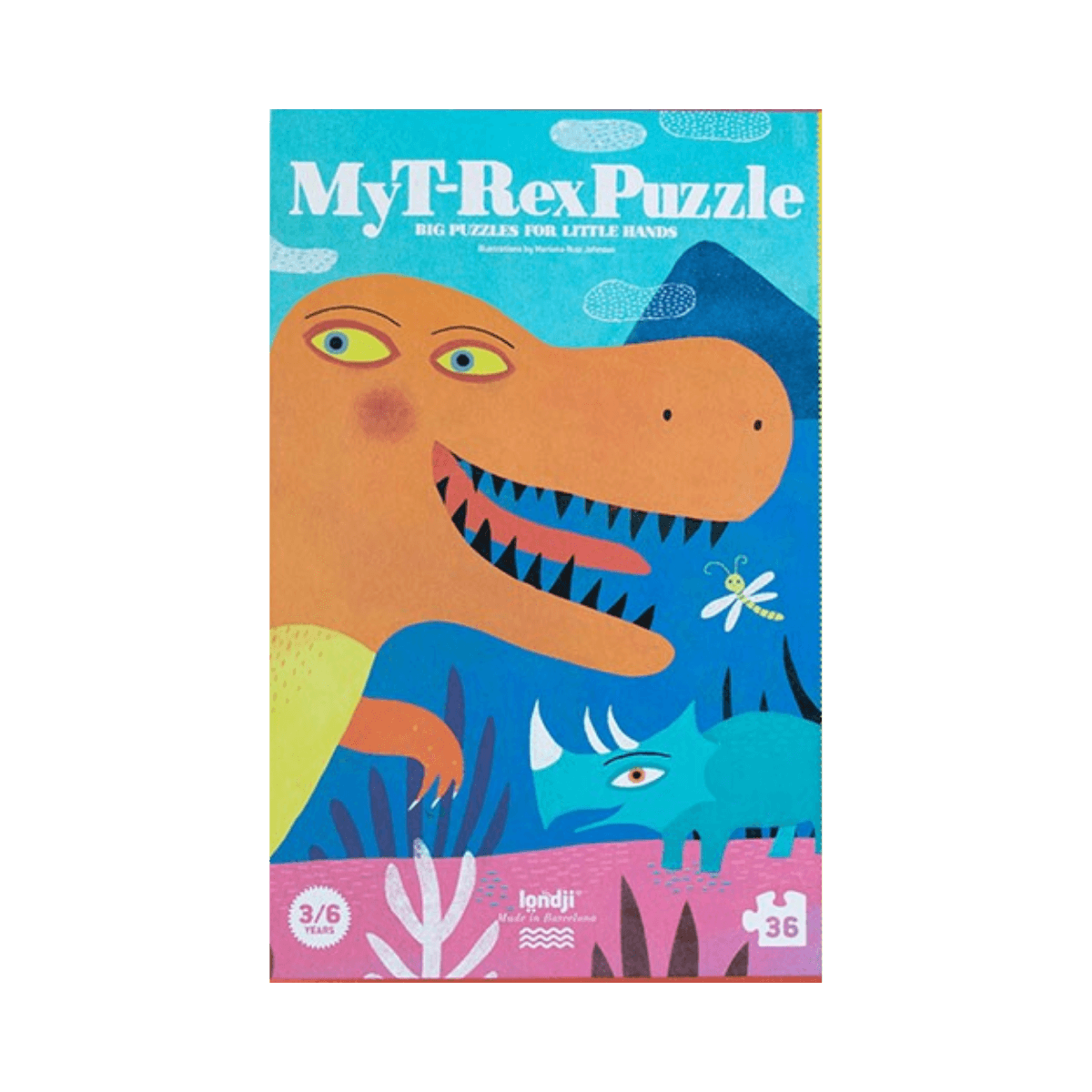 Puzzle 36 pc - 3 - 6 ans - MY T-REX PUZZLE