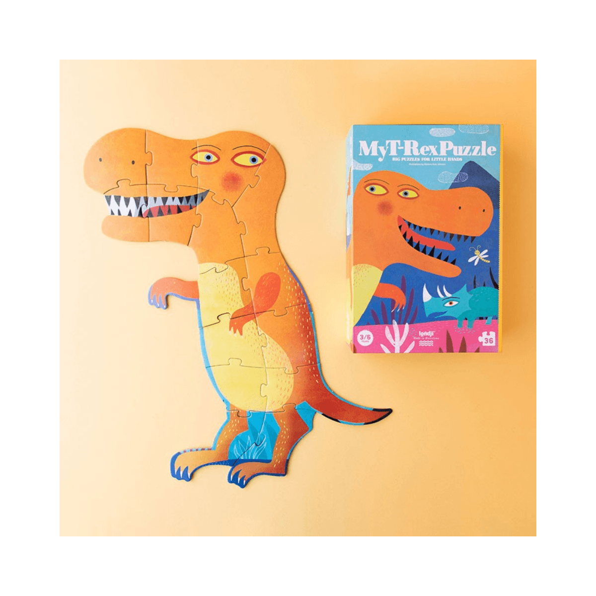 Puzzle 36 pc - 3 - 6 ans - MY T-REX PUZZLE