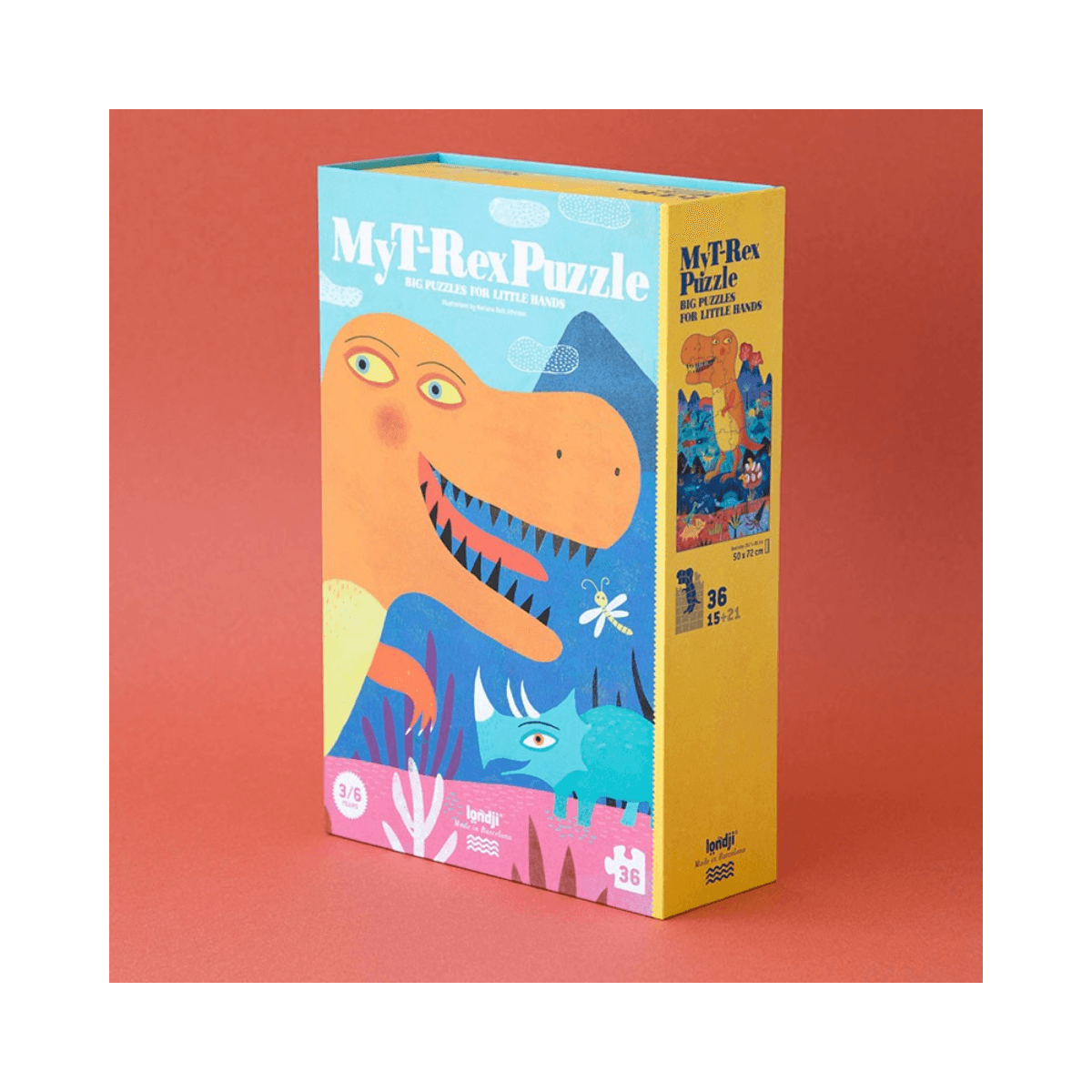 Puzzle 36 pc - 3 - 6 ans - MY T-REX PUZZLE