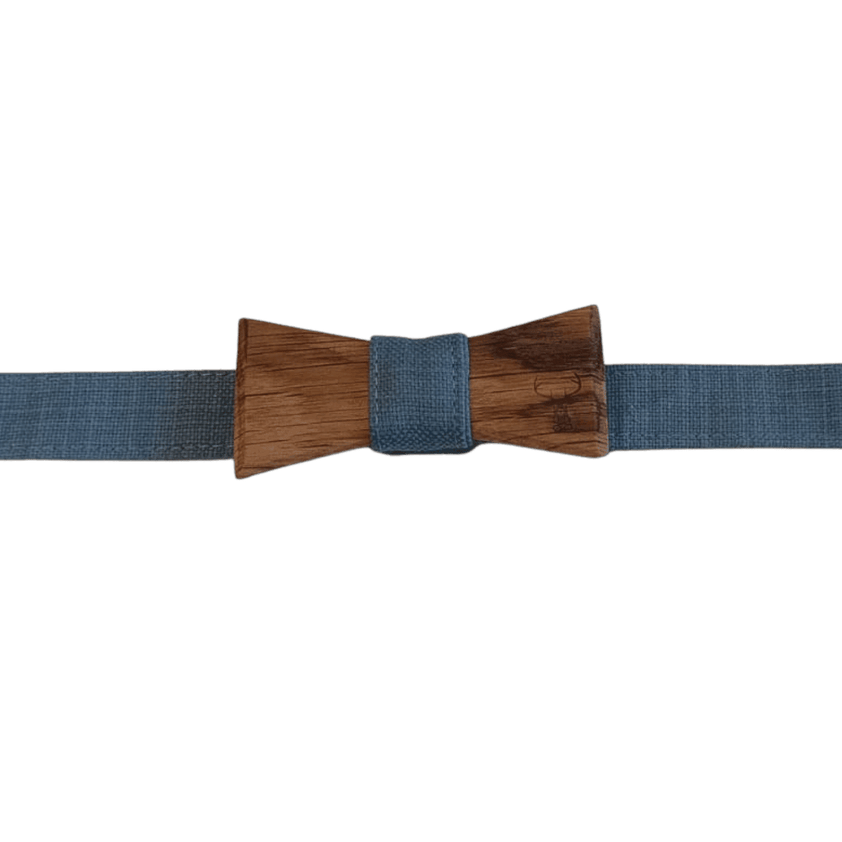 Noeud Papillon en noyer et jean, classique - Woodstag