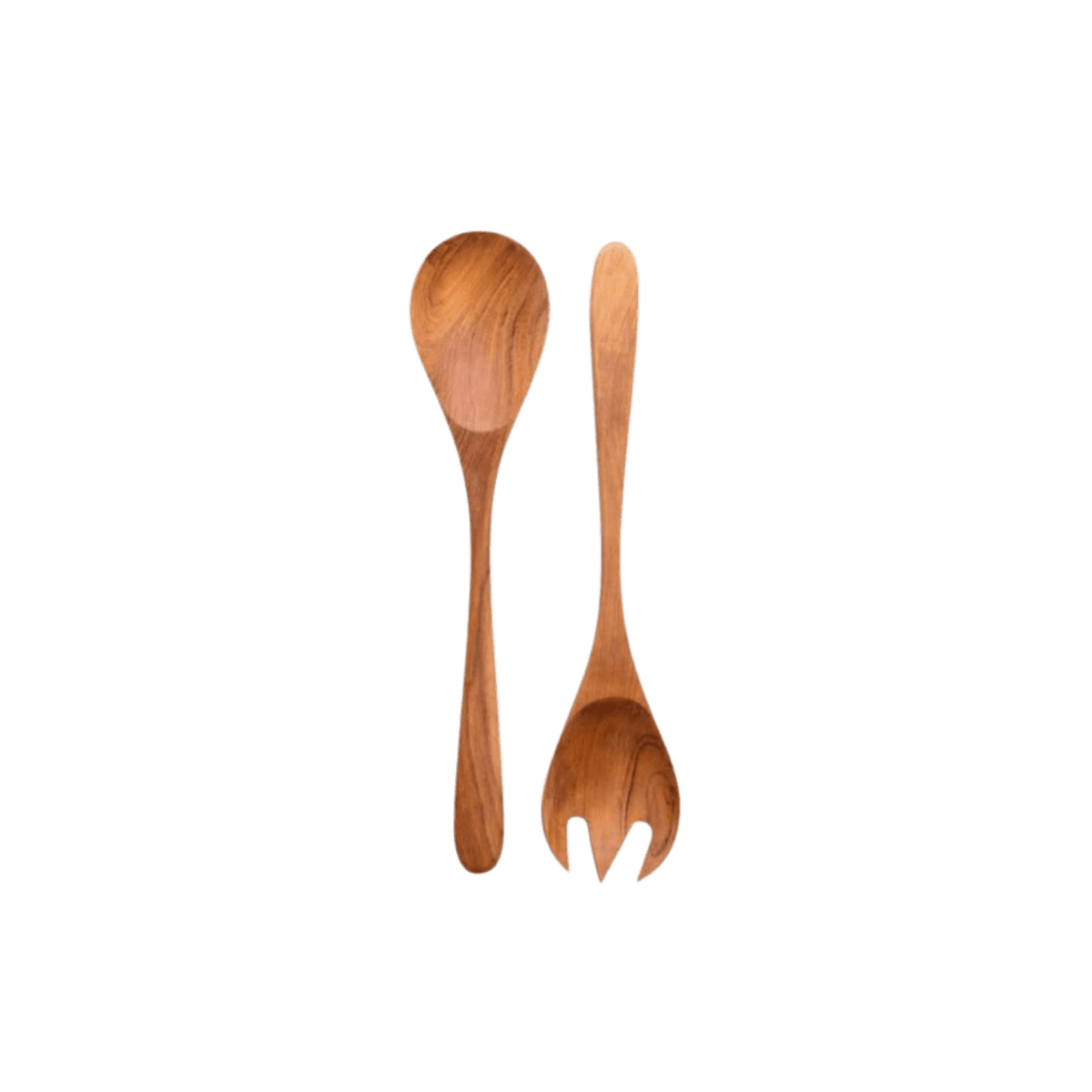 Set de couverts à salade en teck - SALAD SET RECLAIMED TEAK