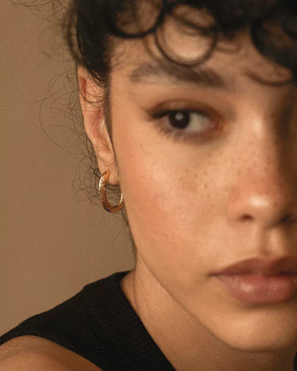 Petites créoles Andréa - Plaqué or