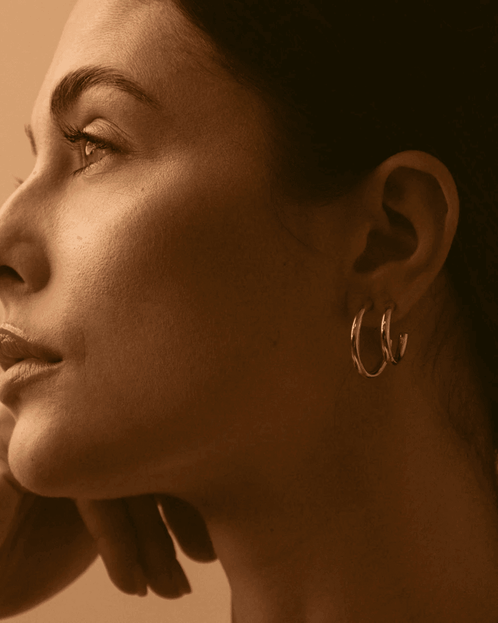 Petites créoles Rosalind - Argent massif