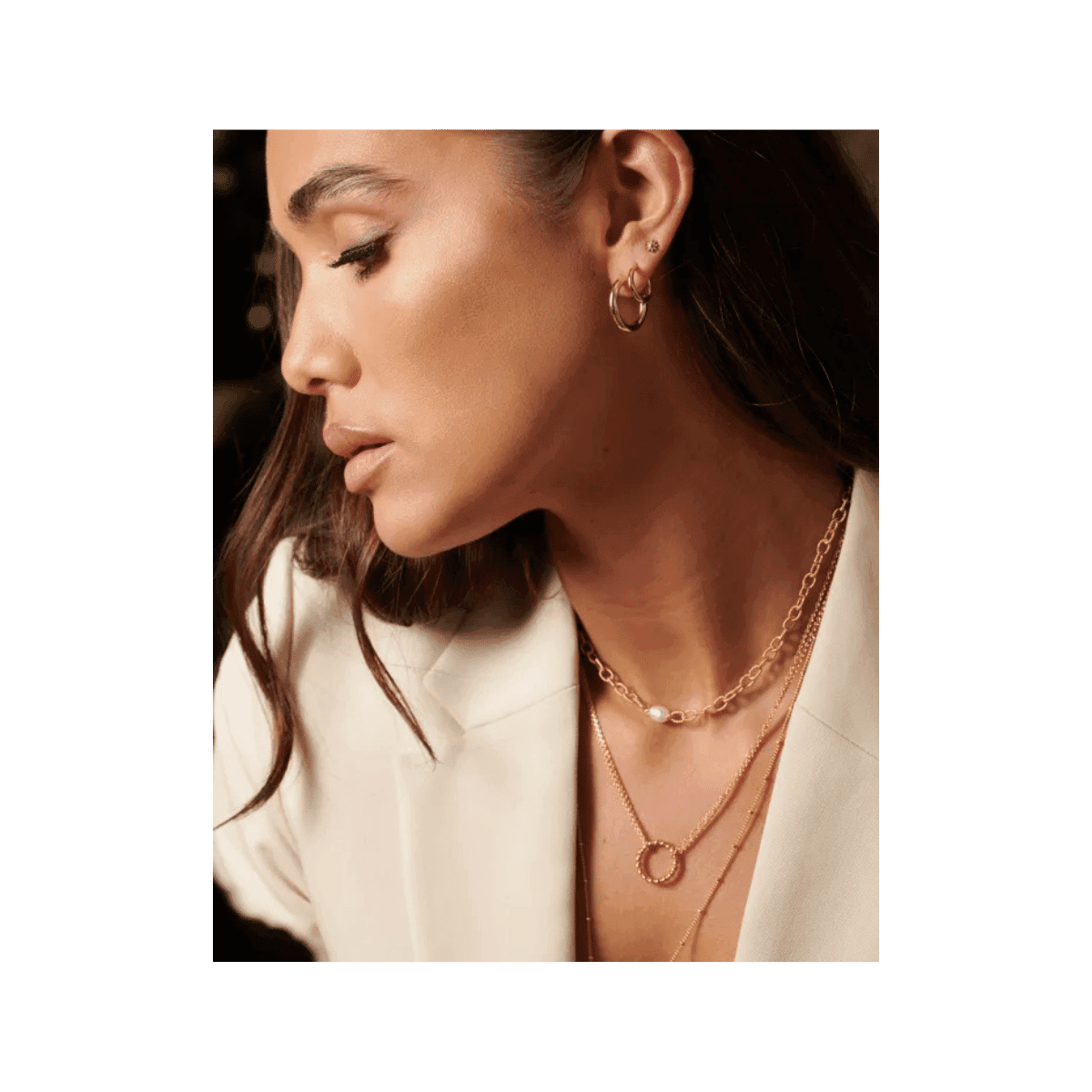 Petites créoles Rosalind - Plaqué or