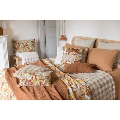 Plaid recyclé Berton Ivoire 130 x 160