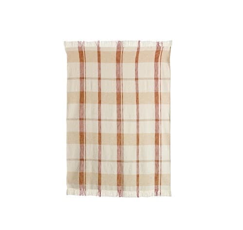 Jacquardplaid Jane Multico Sienne 130 x 160