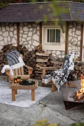 Gerecyclede deken Gini Carbone 127 x 160