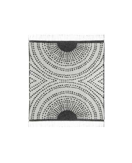 Plaid recyclé Taina Carbone 127 x 160