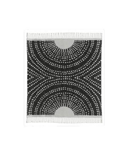 Plaid recyclé Taina Carbone 127 x 160