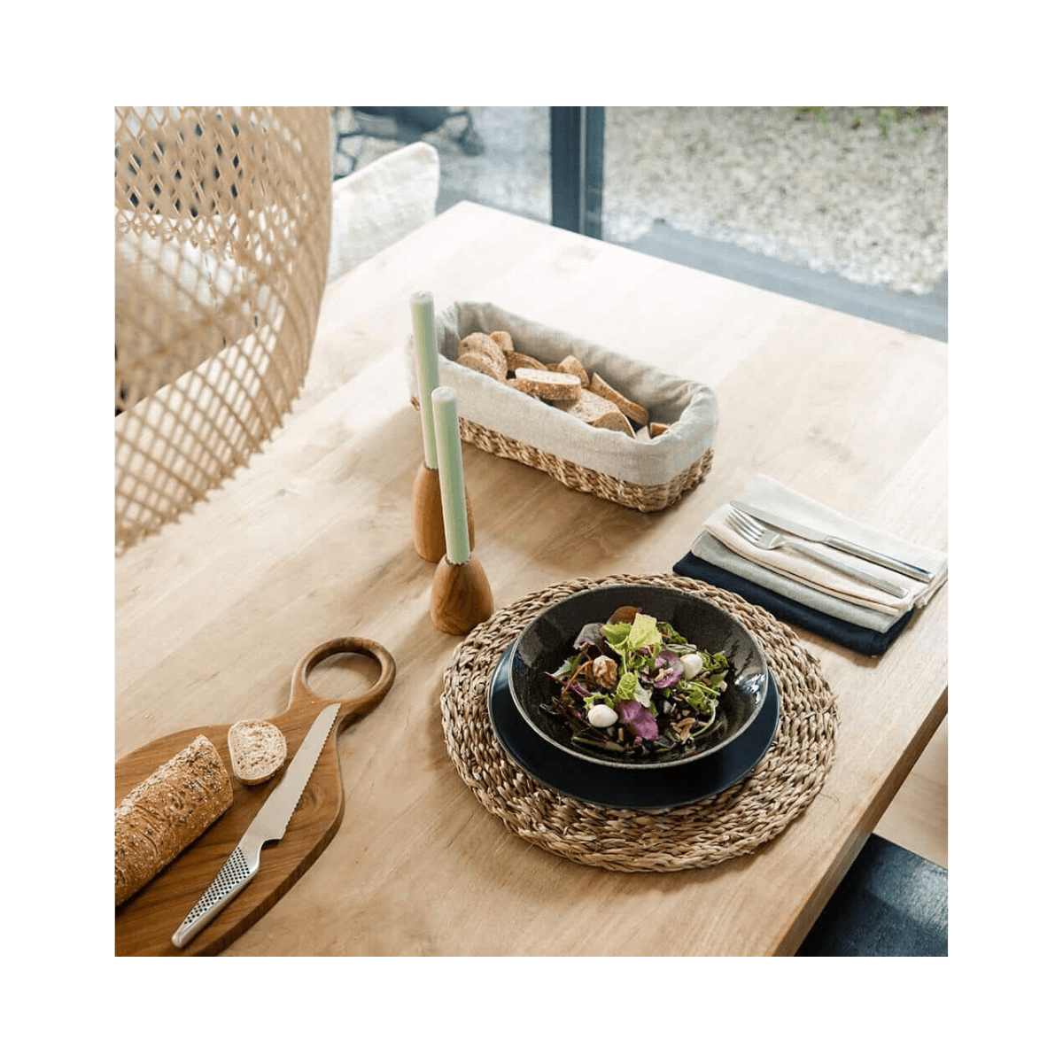 Planche à découper en teck - CUTTING BOARD SWAN