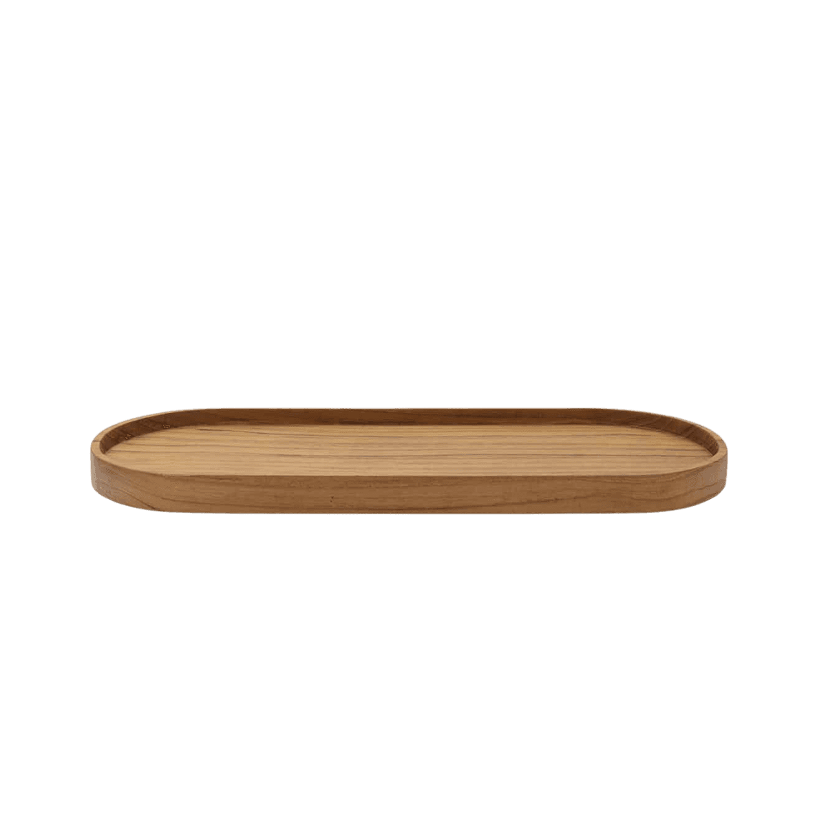 Plateau de présentation en teck - OVAL TRAY RECLAIMED