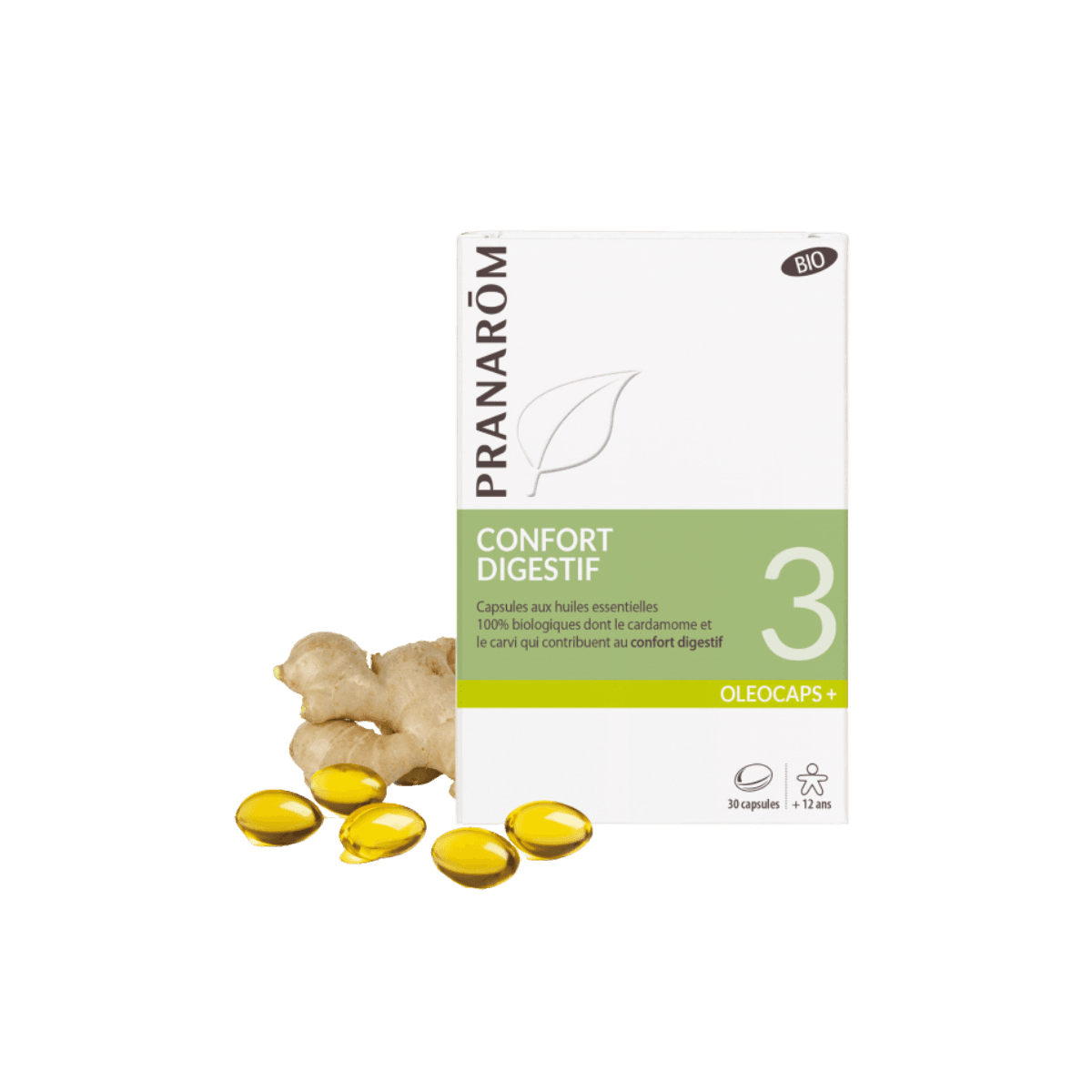 Capsules met essentiële oliën - 3 Digestive Comfort BIO - 30 caps