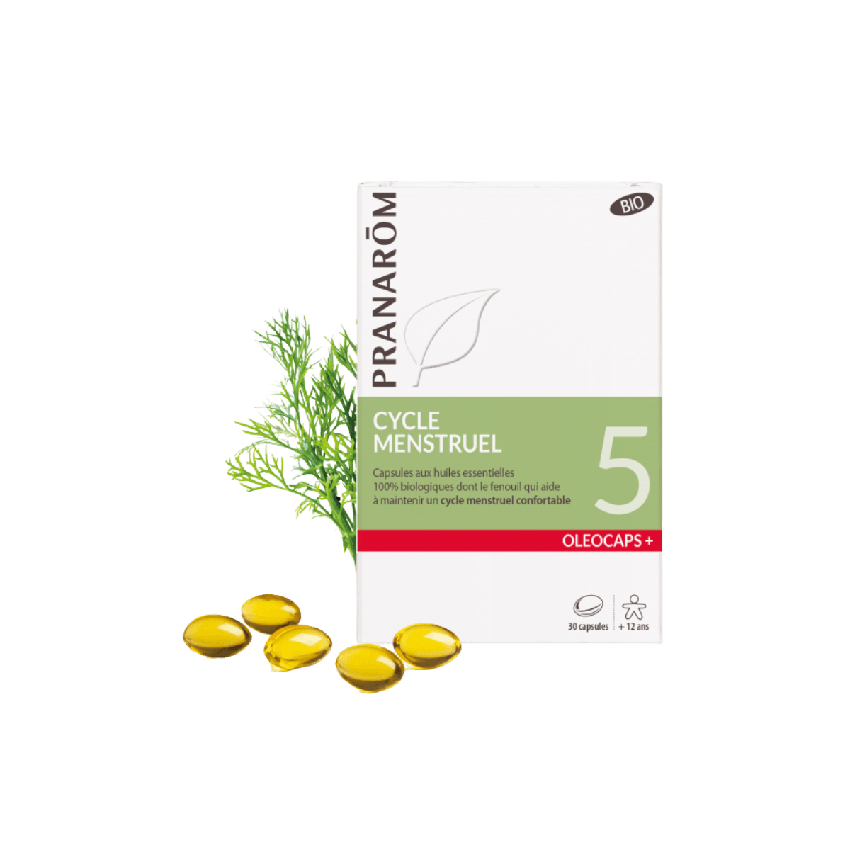 Essentiële oliecapsules - 5 menstruatiecyclus BIO - 30 capsules