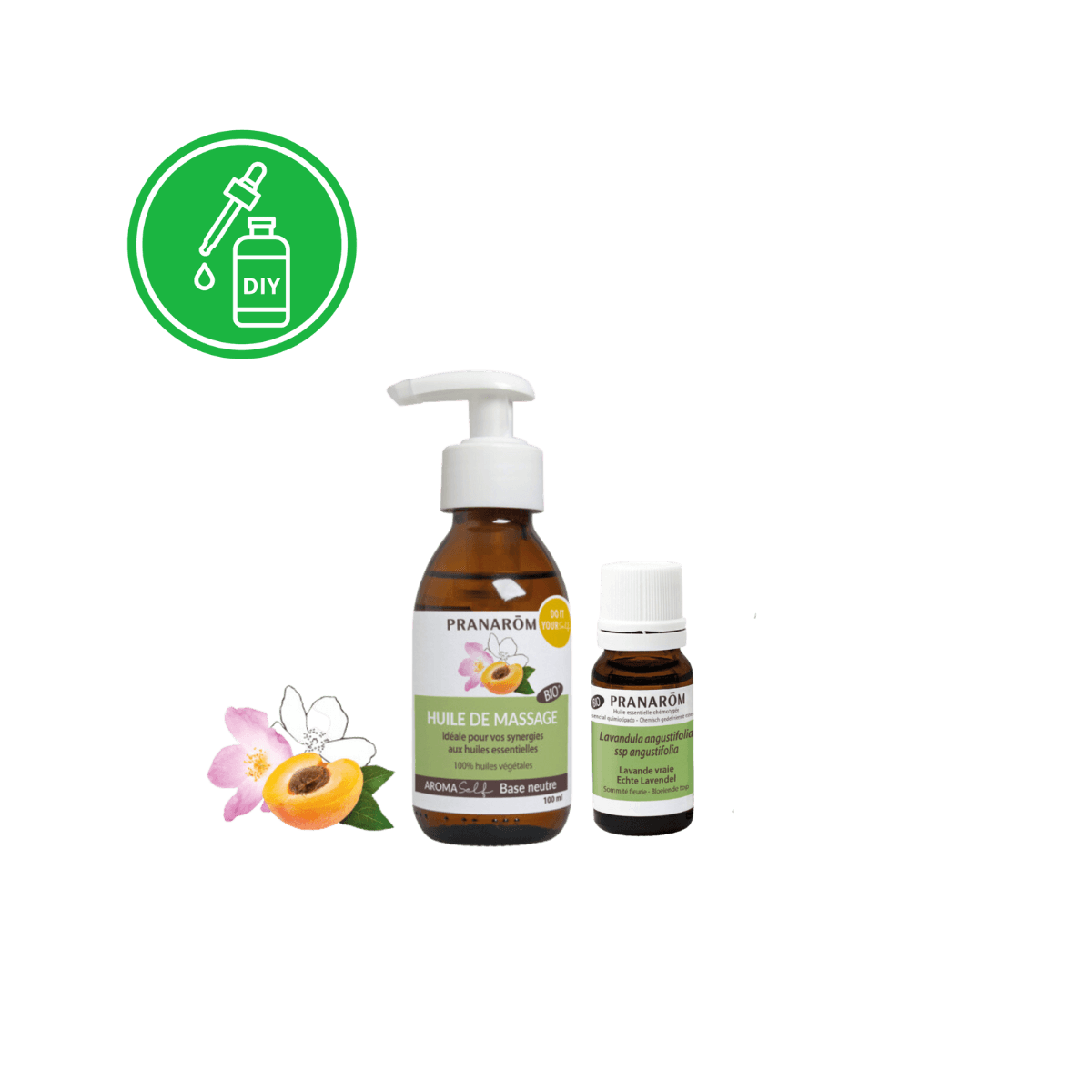 Pranarôm DIY geschenkset - organische hydraterende massage synergie