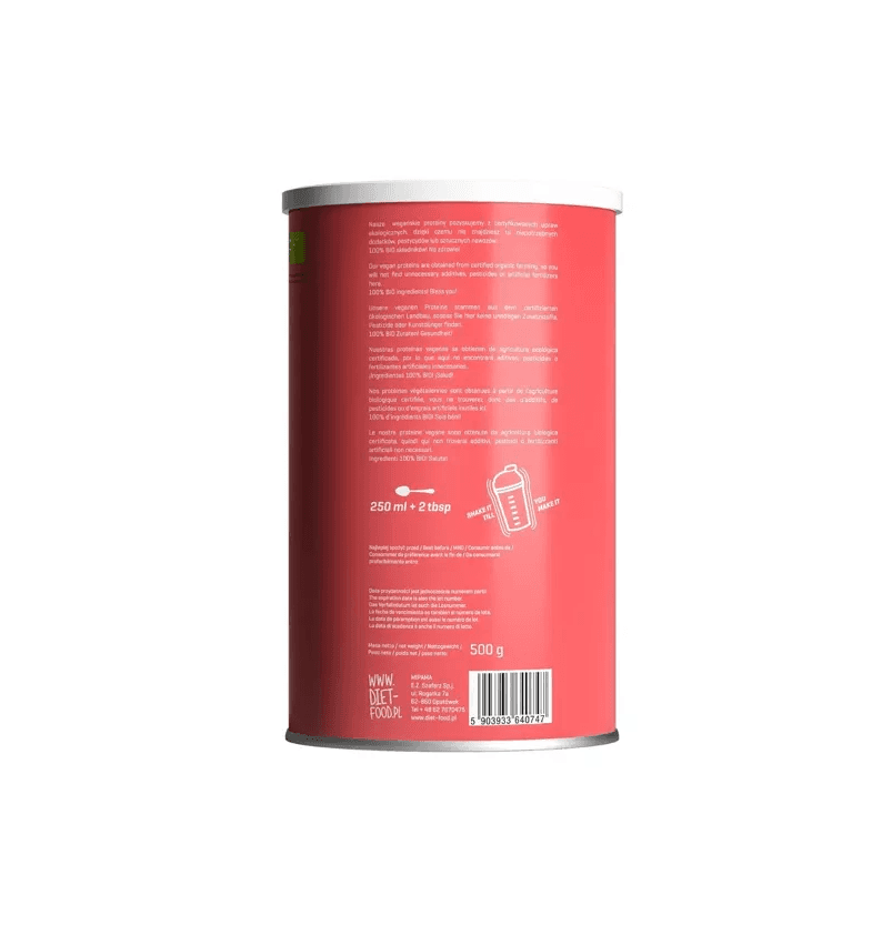 Protein Vege Mix BIO Aardbei 500 g