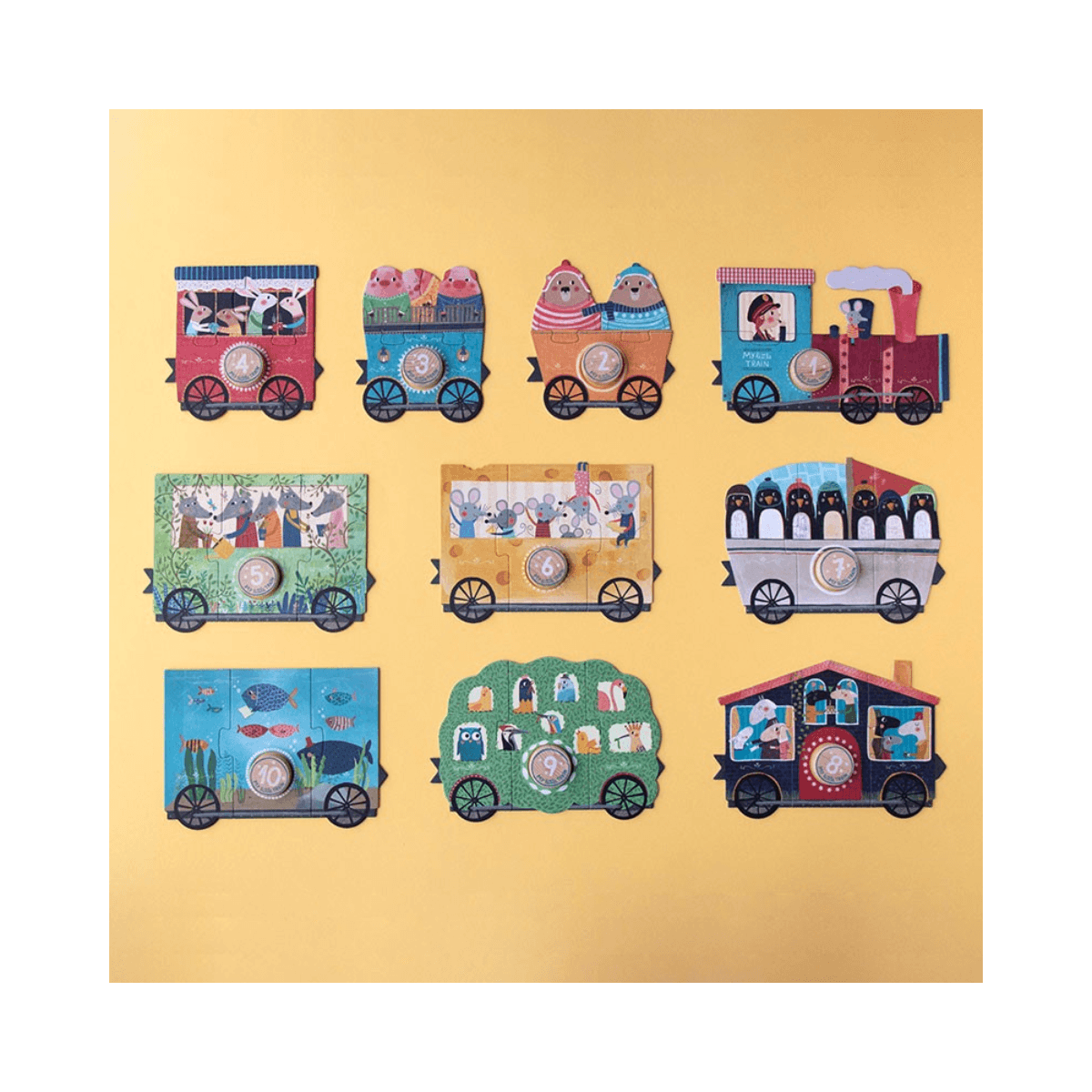 Puzzle à compter - 2 ans et + - MY LITTLE TRAIN
