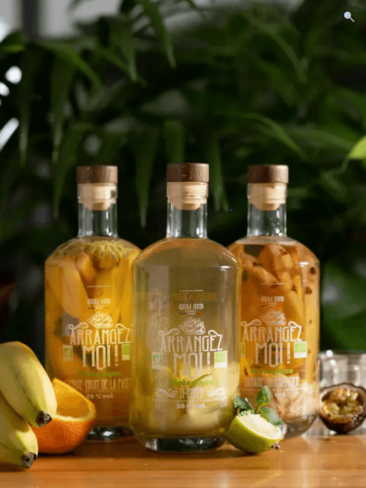 Gerangschikte rum Pamplemousse-Orange-Citron vert BIO 70cl