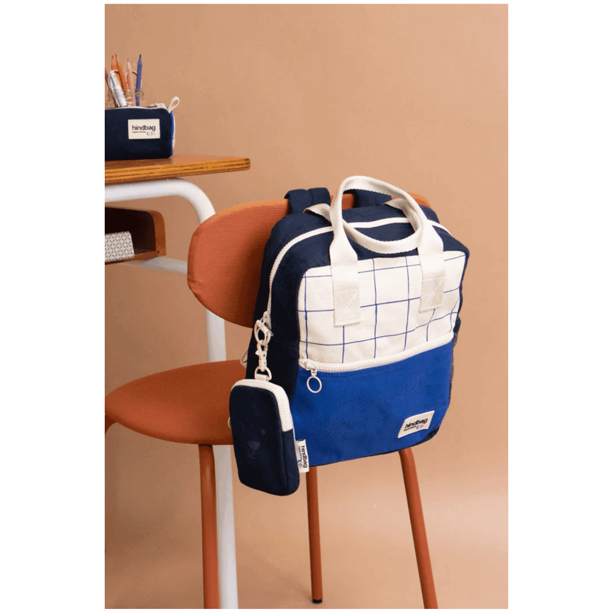 Arthur Tricolore Ruitjes kinderrugzak - HINDBAG