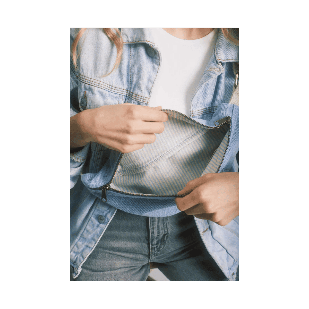 Heuptasje OLIVIA - Denim bleu